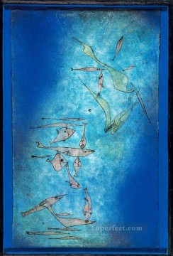 魚のイメージ パウル・クレー Oil Paintings